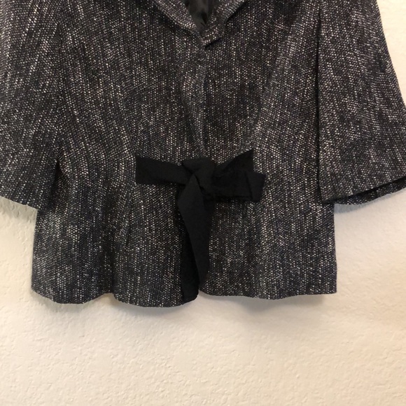 TALBOTS Petites Charcoal Tweed Jacket Blazer/Preowned - Picture 4 of 17
